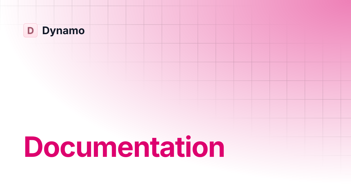 Documentation | Français | Dynamo